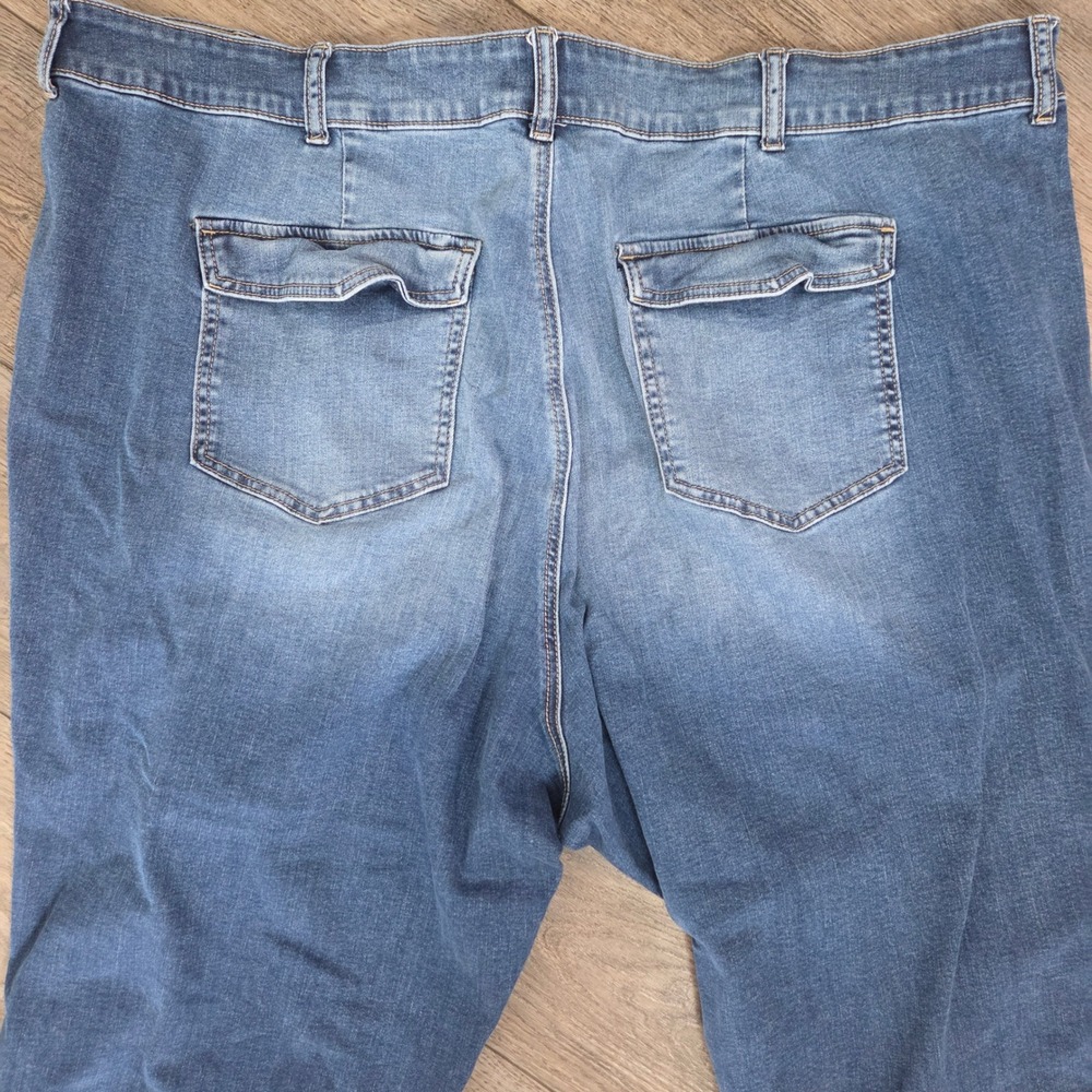 Torrid Jogger Jeans Plus Size‎ 28 Pull On Denim Elastic Hem Patch Pocket - Picture 4 of 13
